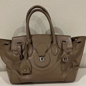 Ralph Lauren Brown Leather Satchel